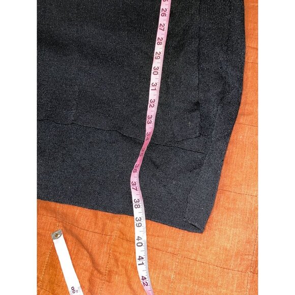 Latiste Black Knit Long-Sleeve Tie Waist Pullover High Neck Women's Dress Size L - Picture 8 of 9